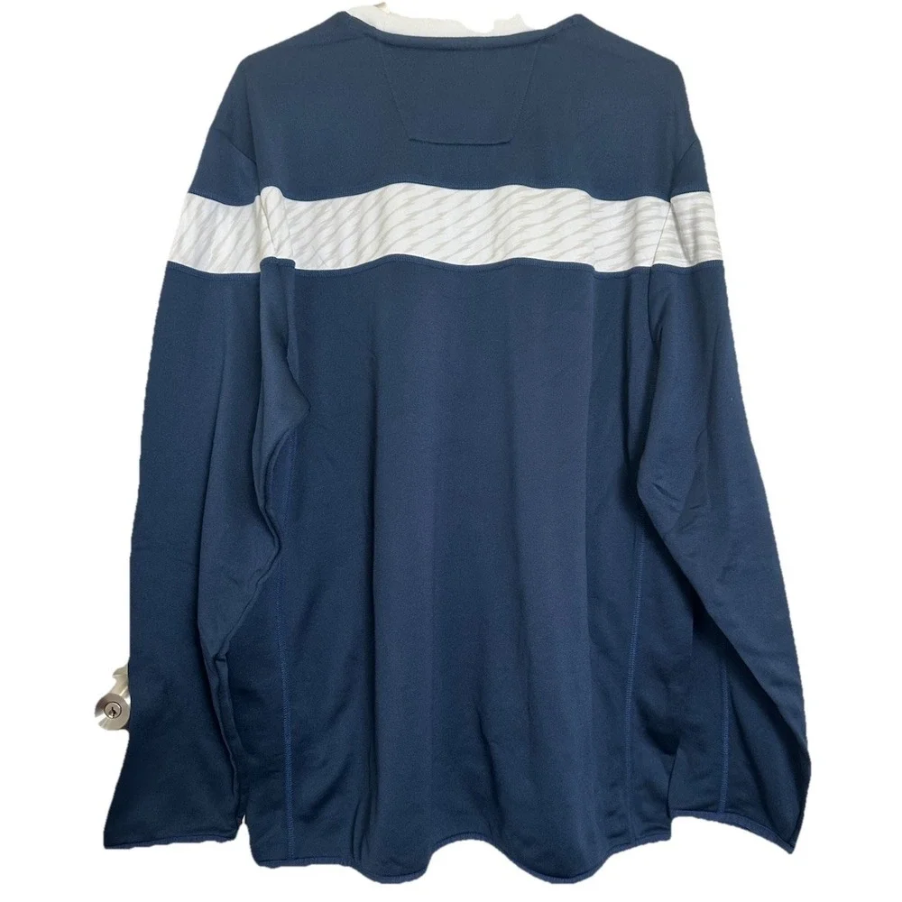 Adidas Notre‎ Dame Shirt Mens Gold Blue Long Sleeve Logo NCAA size mens XL